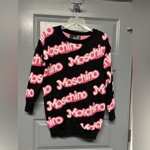 LOVE MOSCHINO Barbie inspired Moschino sweater. See description for details.